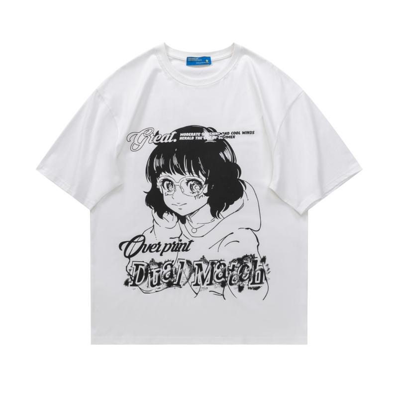 Уличная одежда Футболки Y2k Одежда Футболка в японском стиле Женский топ с коротким рукавом Женские наряды Одежда Харадзюку Кавайные милые футболки