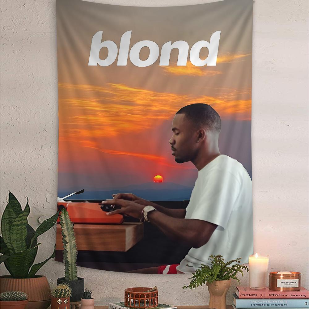 Постер Фрэнка Оушена Blond Цветной Гобелен Настенный Бохо Гобелены для Стен Мандала Настенное Полотно