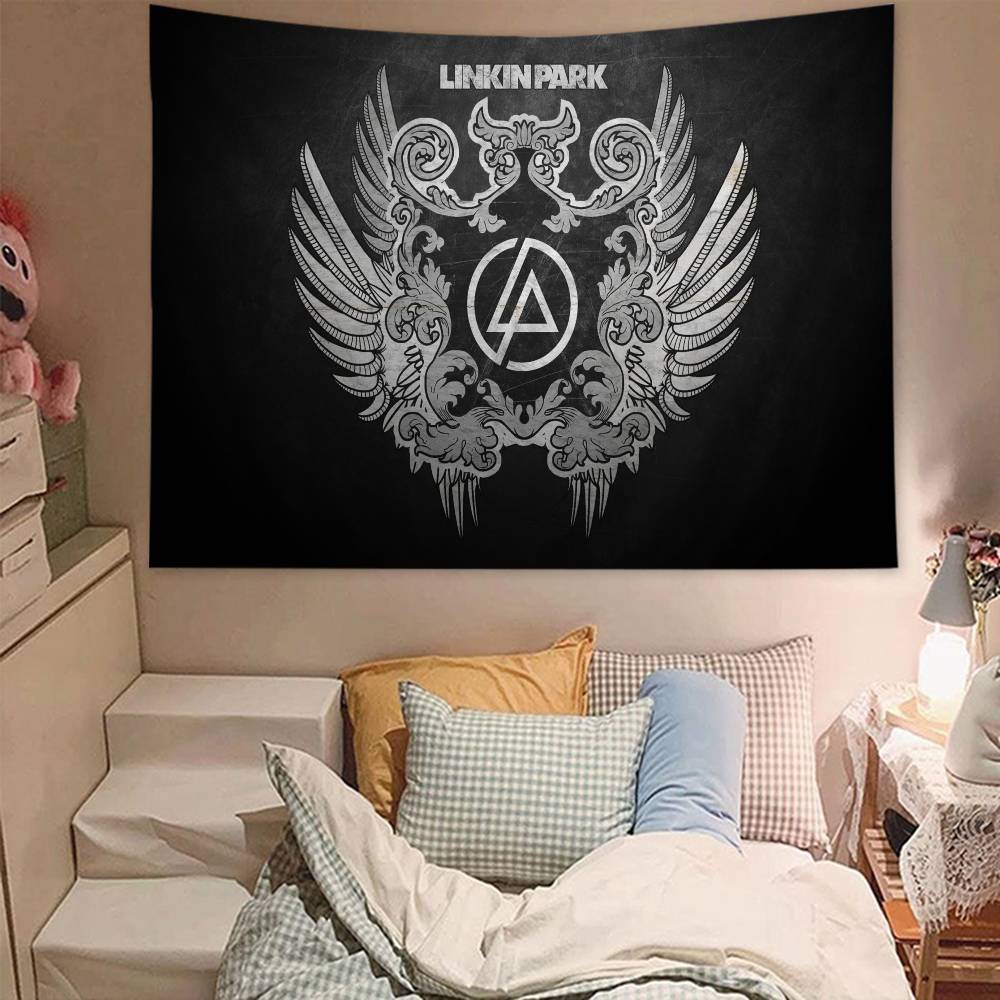 Hot Band LLinkin PPark Colorful Tapestry Wall Hanging Hanging Tarot Hippie Wall Rugs Dorm Wall Art Decor