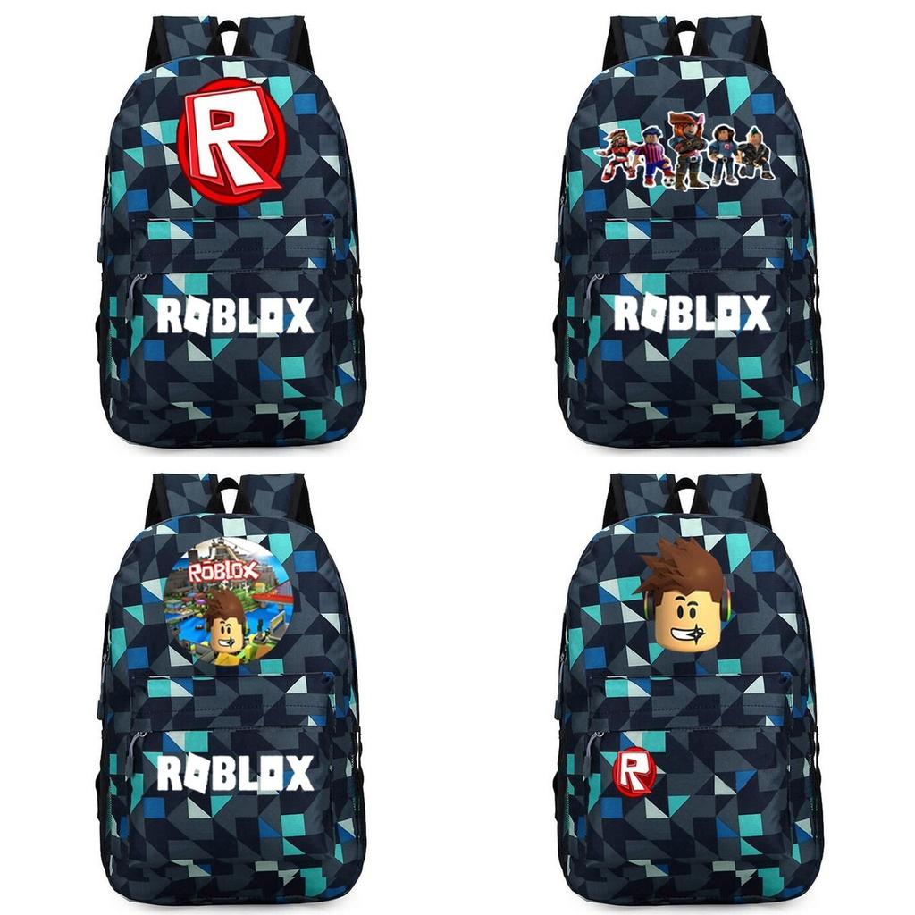 Стильный рюкзак Roblox для детей с ярким мультяшным рисунком и большим объемом