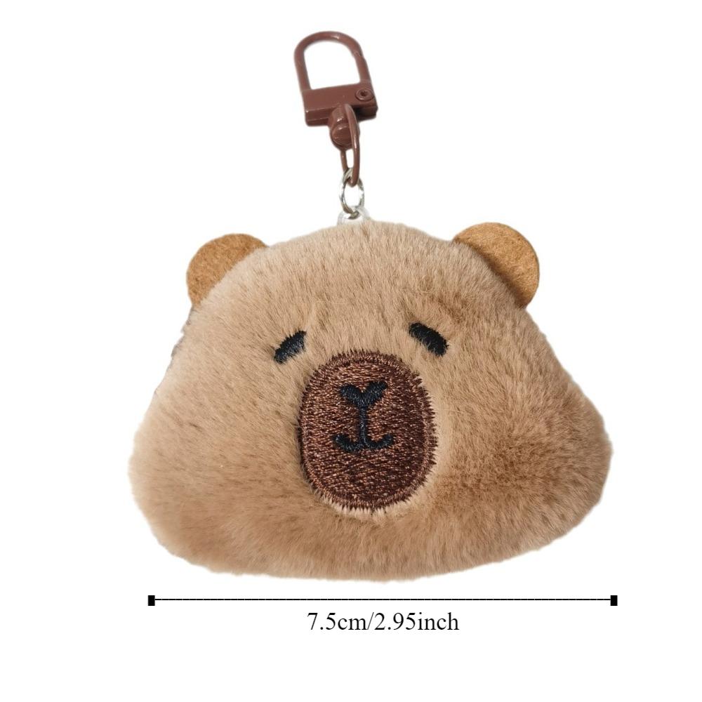 PP Cotton Capybara Plush Keychain Collection Kapibala Backpack Pendant Capibala Plush Doll Unisex