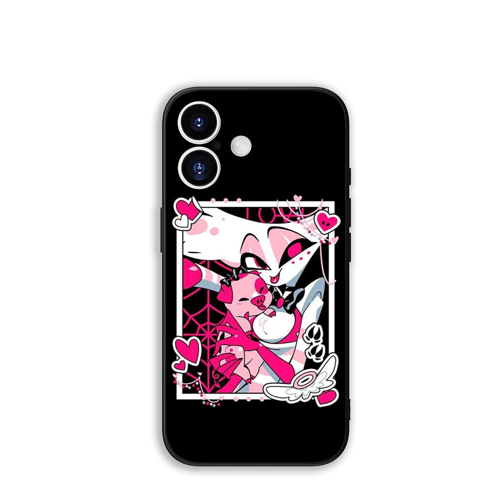 H-Hazbin Hotel Charile Angel Dust for Samsung Galaxy A36 A17 A26 A07 A35 A54 A53 A13 A33 A34 S8 S9 S20 S21 FE S10 Plus Case