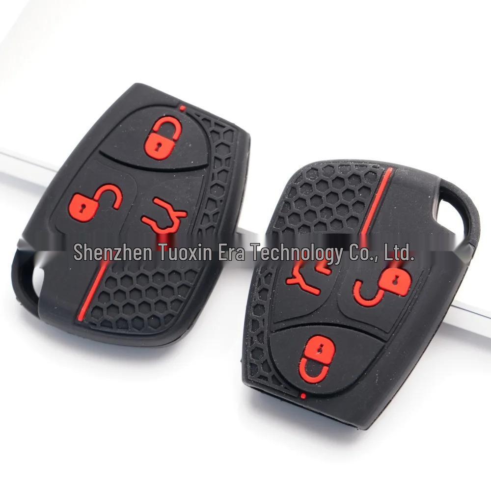 Силиконовый чехол-брелок Красная Линия Соты для Mercedes-Benz E300L, C206L, S350, GLC, B200