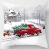 Christmas Truck Tree Pillowcase Festival Gift Cushion Cover Home Decoration Car Sofa Cushion Cover Funda De Almohada