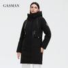 Gasman Новинка 2021 года, женское пальто, модный брендовый женский зимний пуховик, парка, теплая верхняя одежда, женские черные лоскутные толстые куртки 020