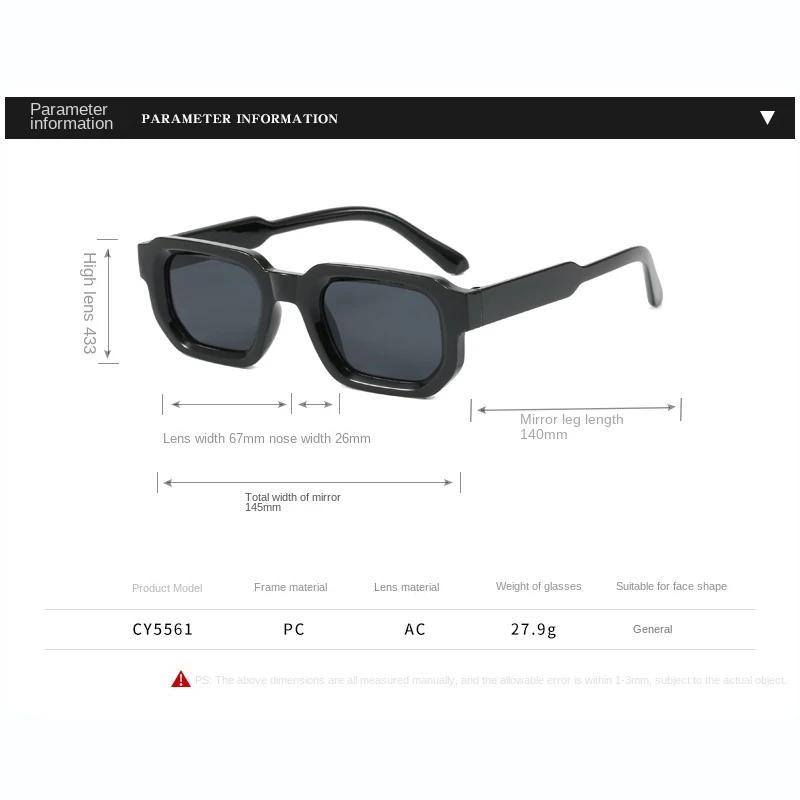 Luxurious Rectangle Sunglasses Women Oval Vintage Brand Designer Square Sun Glasses Men Shades Female Eyewear Anti-glare UV400