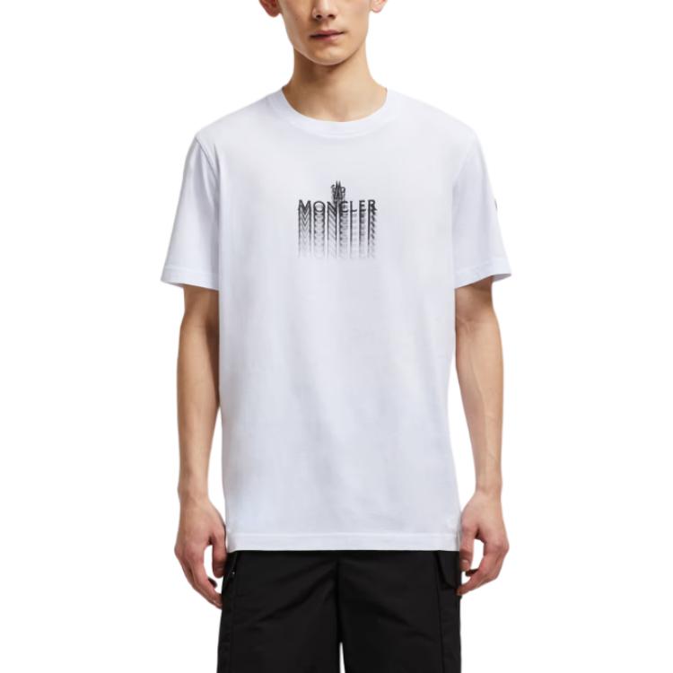 Moncler Logo Printed Crewneck T Shirt K10918C0002989A17001