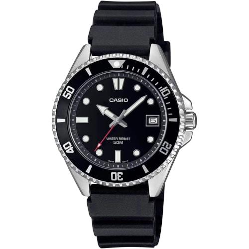 Casio CASIO Standard Analog Watch MDV-10-1A1V Boys Women Girls Black Bezel Urethane Band Overseas Model