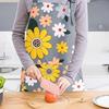 Adjustable Kitchen Cooking Apron, Waterproof Cooking Apron with Pockets, Suitable for Kitchen Baking, Gardening, Barbecues (flow