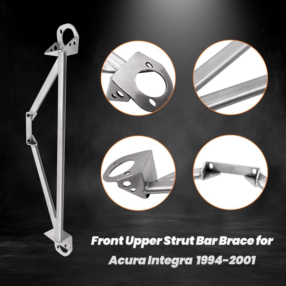 Front Upper Strut Bar Brace for 1992-1996 1997 Honda CRX Del Sol TARGA TOP 1.6 Brand-new Direct Replacement