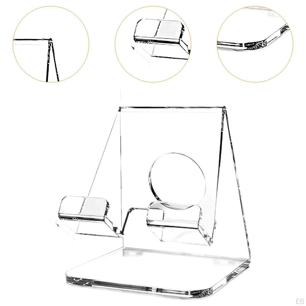 Акриловая подставка для телефона Прозрачная стойка для мобильного телефона Многоцелевой стабильный удобный портативный кронштейн