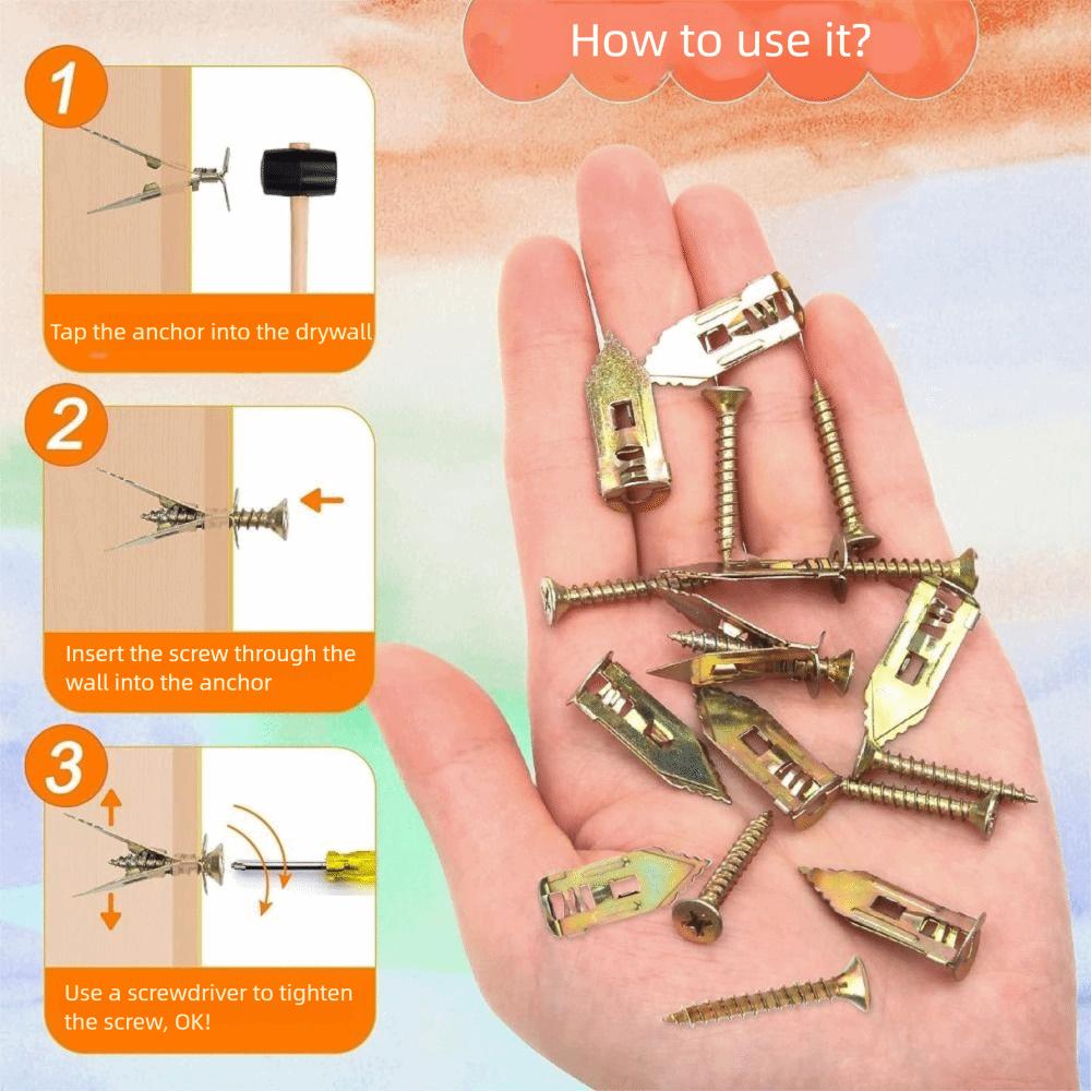 Self Drilling Hammer Driver Screw Galvanized Self-Tappe Screw Kit Metal Wall Screw Furniture