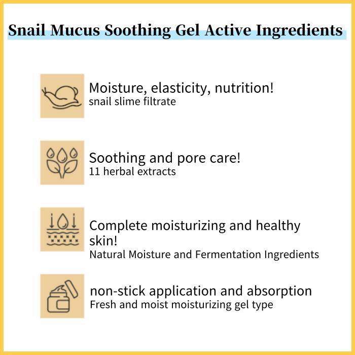 3W Clinic Успокаивающий гель с улиточной слизью 300 мл