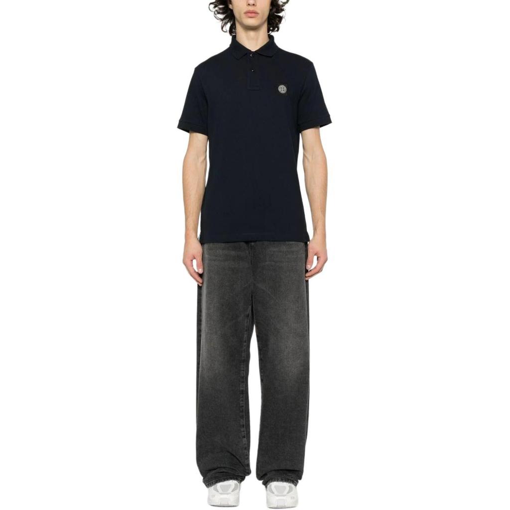 STONE ISLAND SS24 Polo Shirt Men's Marine Blue 80152SC17-A0020