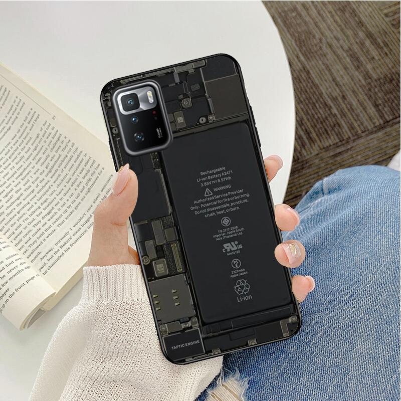 Чехол для телефона с аккумуляторной платой для Xiaomi Redmi Note 11S 11 10 Pro 9Pro 8Pro Note9 9S 10S 9T Redmi 10 10C 9C 9A Funda Capa