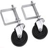 Durable Rubber Mute 4 Inch Loaded Gate Wheel Gate Roller Slider Spring Wheel Door Wheel Caster