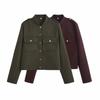 2024 Осень Женская Европейский и Американский Стиль Мягкая Короткая Куртка Пальто