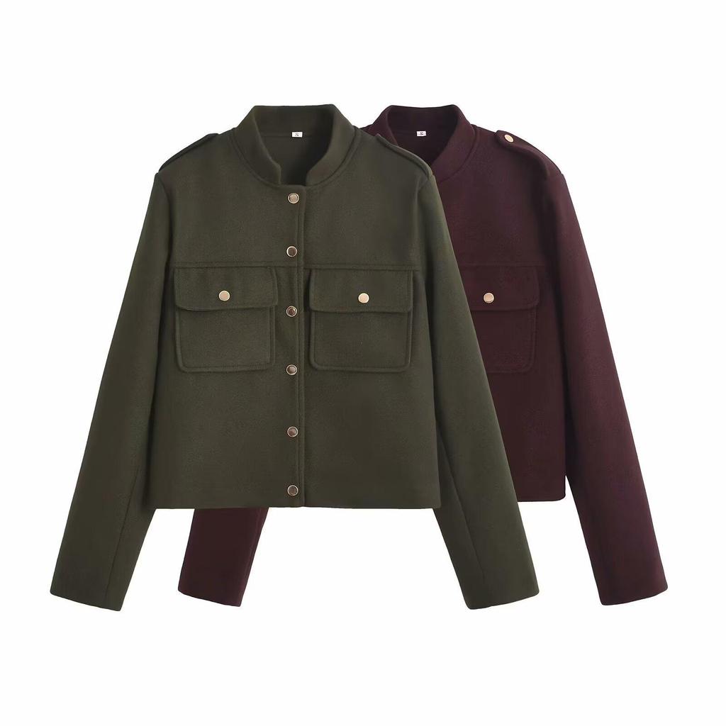2024 Осень Женская Европейский и Американский Стиль Мягкая Короткая Куртка Пальто