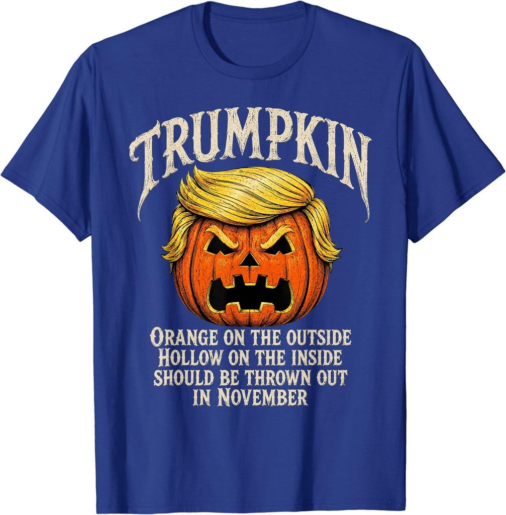 Halloween Anti Trumpkin Orange On The Outside Hollow Inside T-Shirt- HOT ITEM