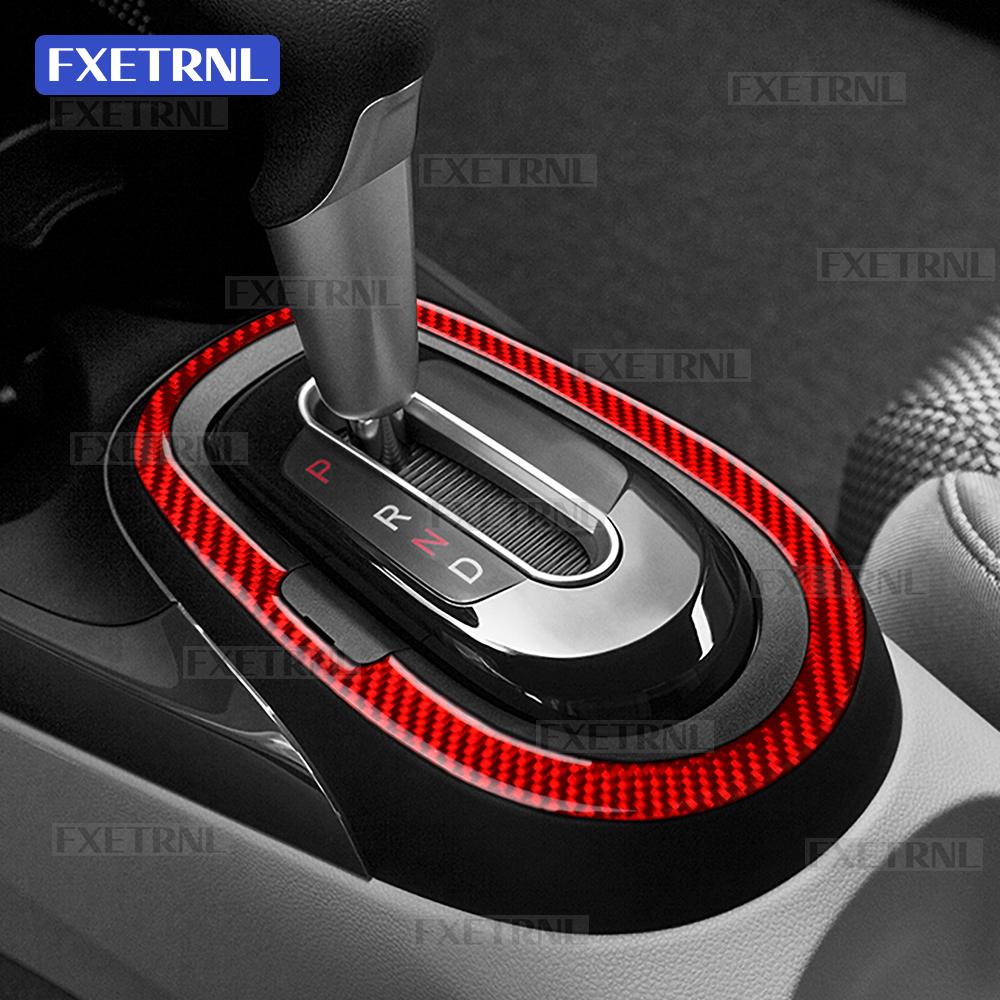 Real Soft Carbon Fiber Sticker For Honda CRZ CR-Z ZF1 2010 2011 2012 2013 2014 2015 LHD RHD Car Automatic Gear Shift Frame Trim