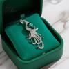 Sparkling Brooch Pin Faux Crystal Peacock for Women, Bling Rhinestone Coat Decoration Lapel Pin, Dainty Clothing Jewelry Wedding Party Prom