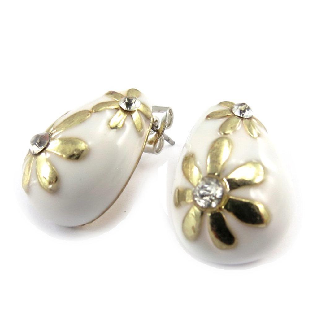 Les Trésors De Lily [K0615] - Дизайнерские серьги Vahiné цвета слоновой кости