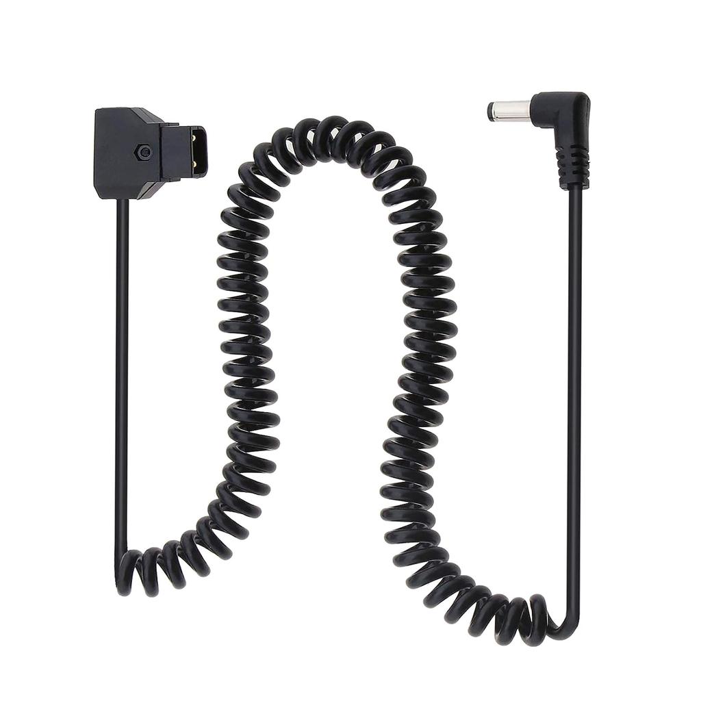 D-Tap to DC5.5x2.1MM Прямоугольный спиральный кабель для мониторов Кабель питания для камеры Bmcc Bmpc Кабель питания 35 см Нерастянутый провод
