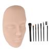 3D Тренировочная маска для макияжа Реалистичная многоразовая силиконовая косметическая маска-манекен с 7 кистями для начинающих среднего уровня