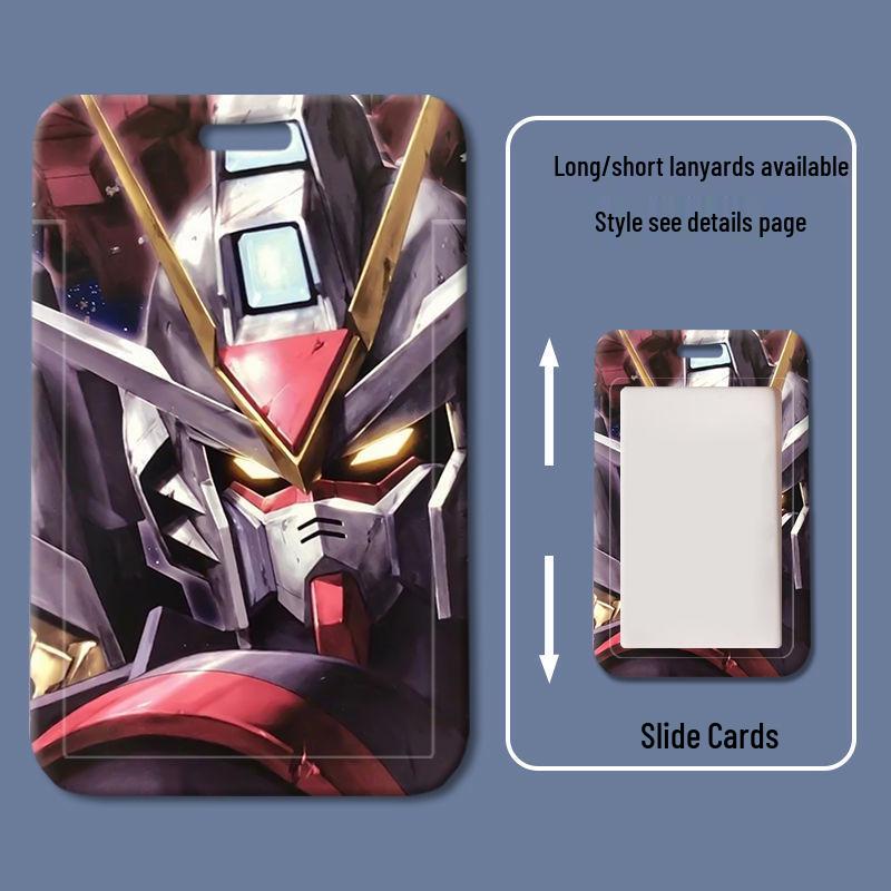 Силиконовый держатель для карт Gundam Seed для студенческих, рабочих, ID и кампусных карт.