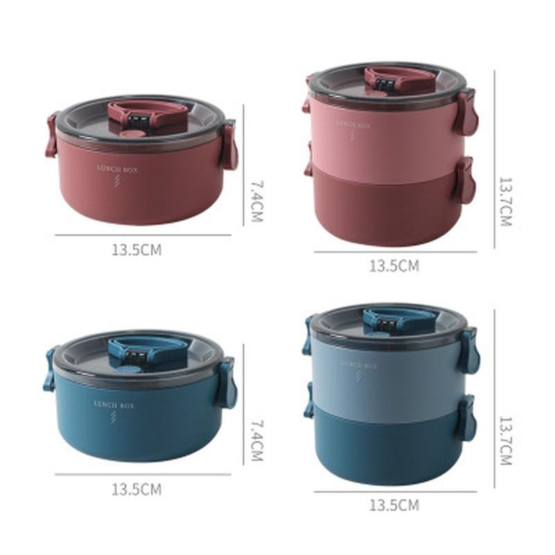 1/2-слойный ланч-бокс, контейнер для еды, коробка для закусок, контейнер для еды, контейнер для хранения еды