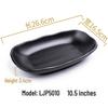 Melamine Black Imitation Porcelain Plate - Versatile Dish for Hot Pot, Barbecue, and Cold Dishes