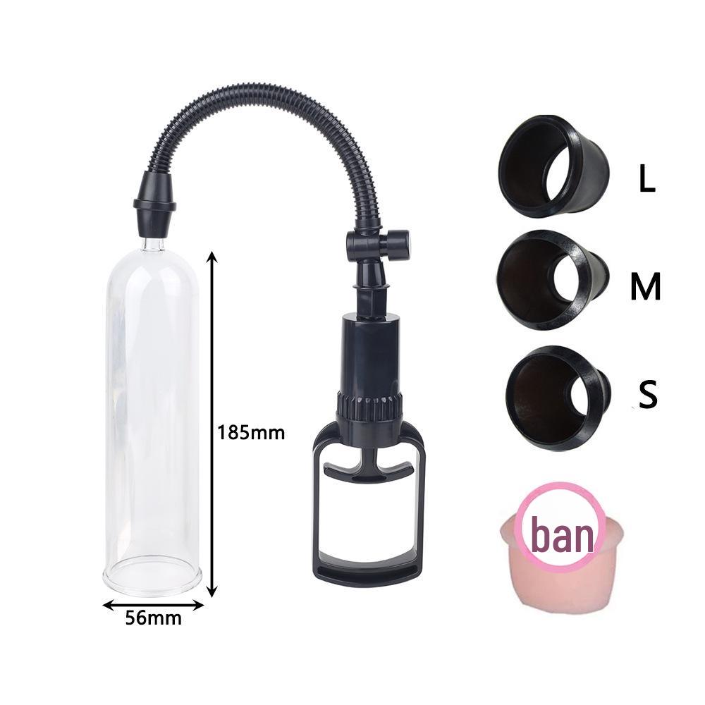 Compact Vacuum Penis Pump Trainer with Grip: Negative Pressure Enlargement Device for Men