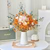 Immortal Rose Dried Bouquet: Eucalyptus, Hydrangea, Crystal Grass, and Baby's Breath for Home or Bedroom Decoration