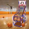 Basketball Game Set Kids Basketball Hoop for Indoor Outdoor with 4 Balls 88cm to 140cm Height Adjustment Basketball