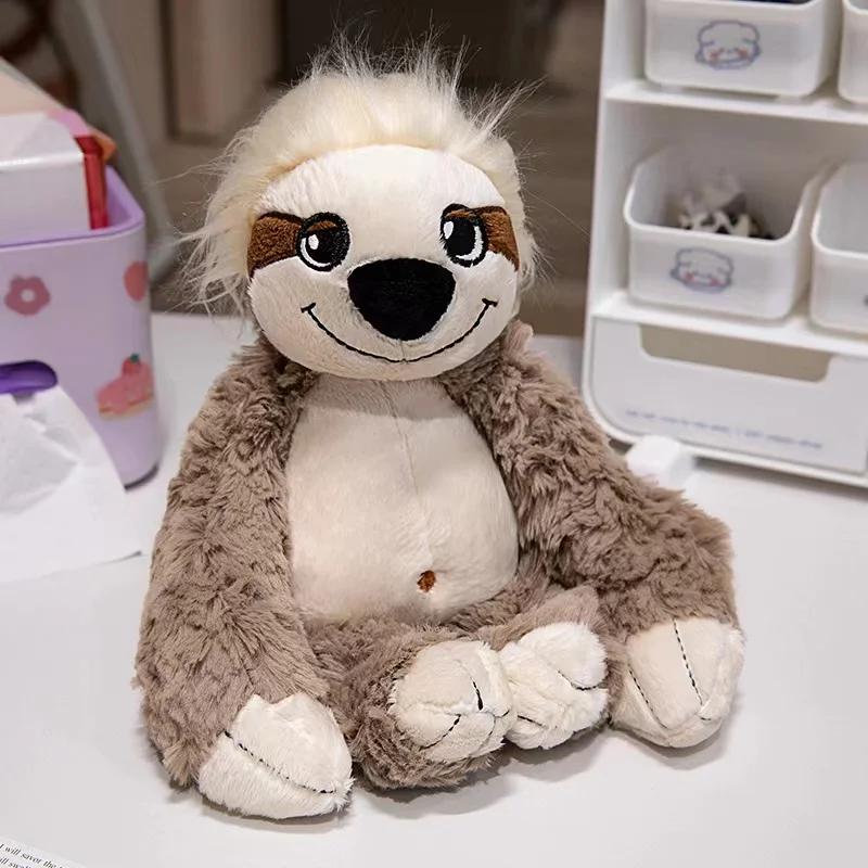 25/35cm Creative Toys Forest Animals Fox Raccoon Sloths Plush Doll Pillows Soft Filling Cute Playful Shapes Good Gifts