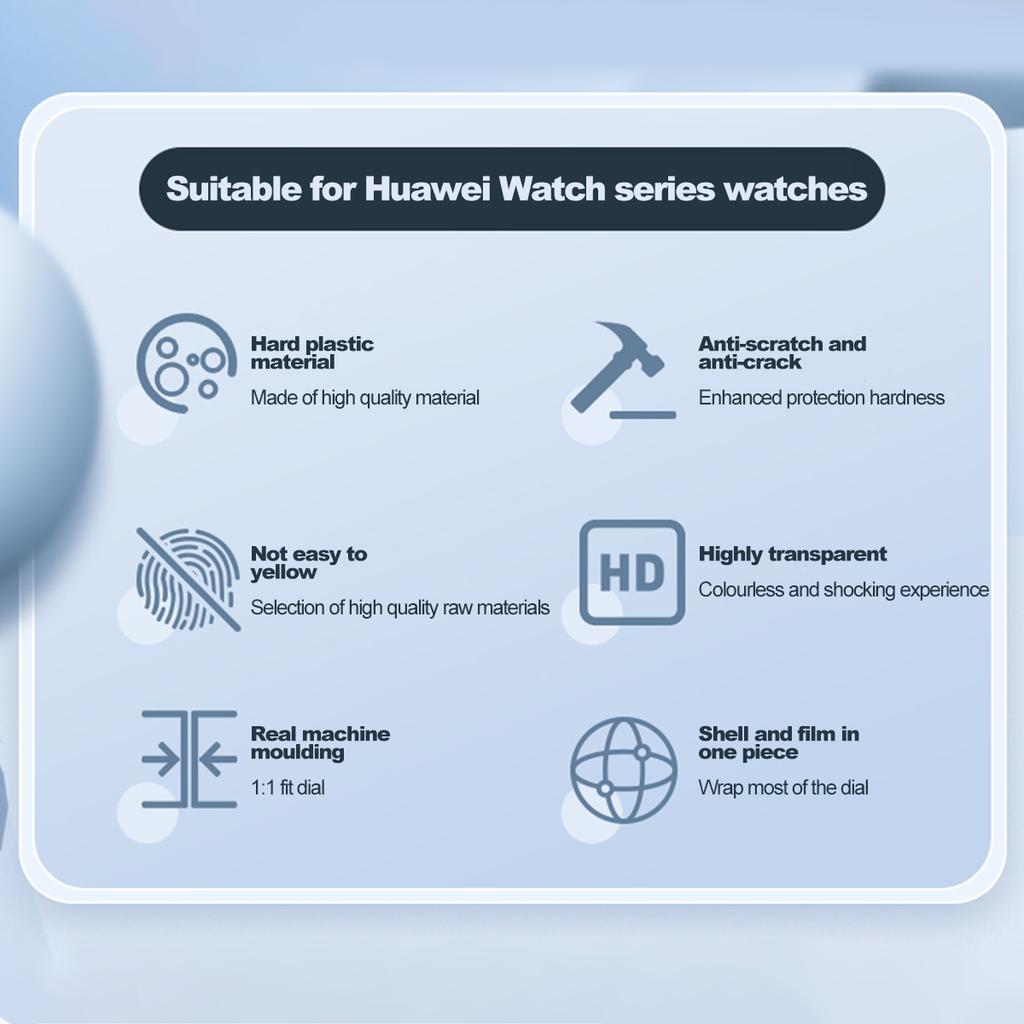Закаленное Стекло+Чехол Для Huawei Watch GT4 46мм 41мм Полное Покрытие Бампер Защитная Пленка На Экран Чехол Для Huawei Watch GT4 Аксессуары