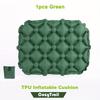 1-Pack Ultra-Lightweight Folding Portable Cushion Seat - Durable Nylon Green VIP Seat for Outdoor Camping, Travel & Hiking