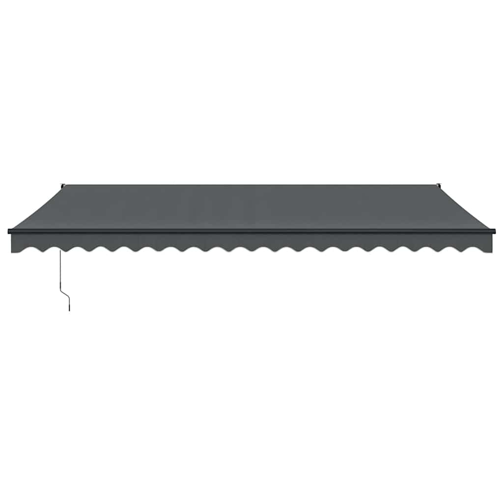 Retractable Awning Anthracite 5x3 m Fabric and Aluminum