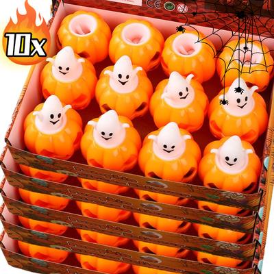 Тыквенный призрак декомпрессионная игрушка термопластичная резина сжимаемый надувной мяч детские игрушки украшения для вечеринки на Хэллоуин товары для дома своими руками