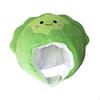 Soft Cabbage Hat Cartoon Funny Dress Up Cute for Winter Warm Headcover Cap