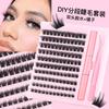 Diy Segmented False Eyelashes 120 Clusters Large Capacity 10-16M With Glue Tweezers Set Combination