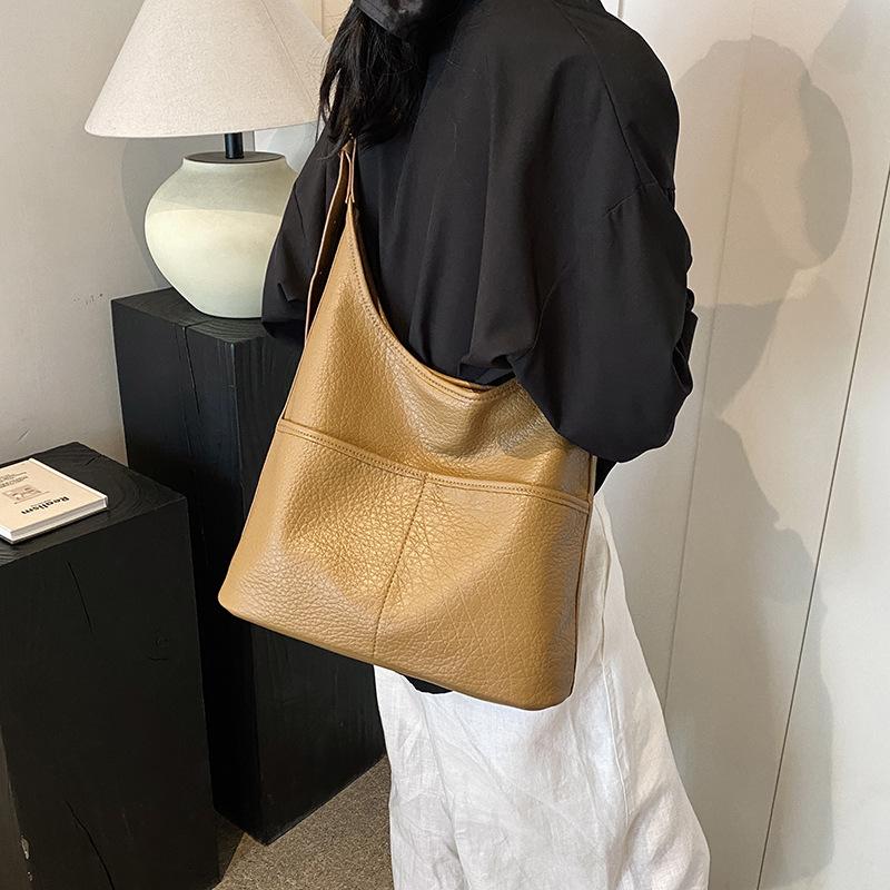 Сумка-ведро женская 2024 года, новая модная высококачественная сумка для поездок на работу подмышкой, большая вместительная сумка через плечо, большая сумка-мессенджер