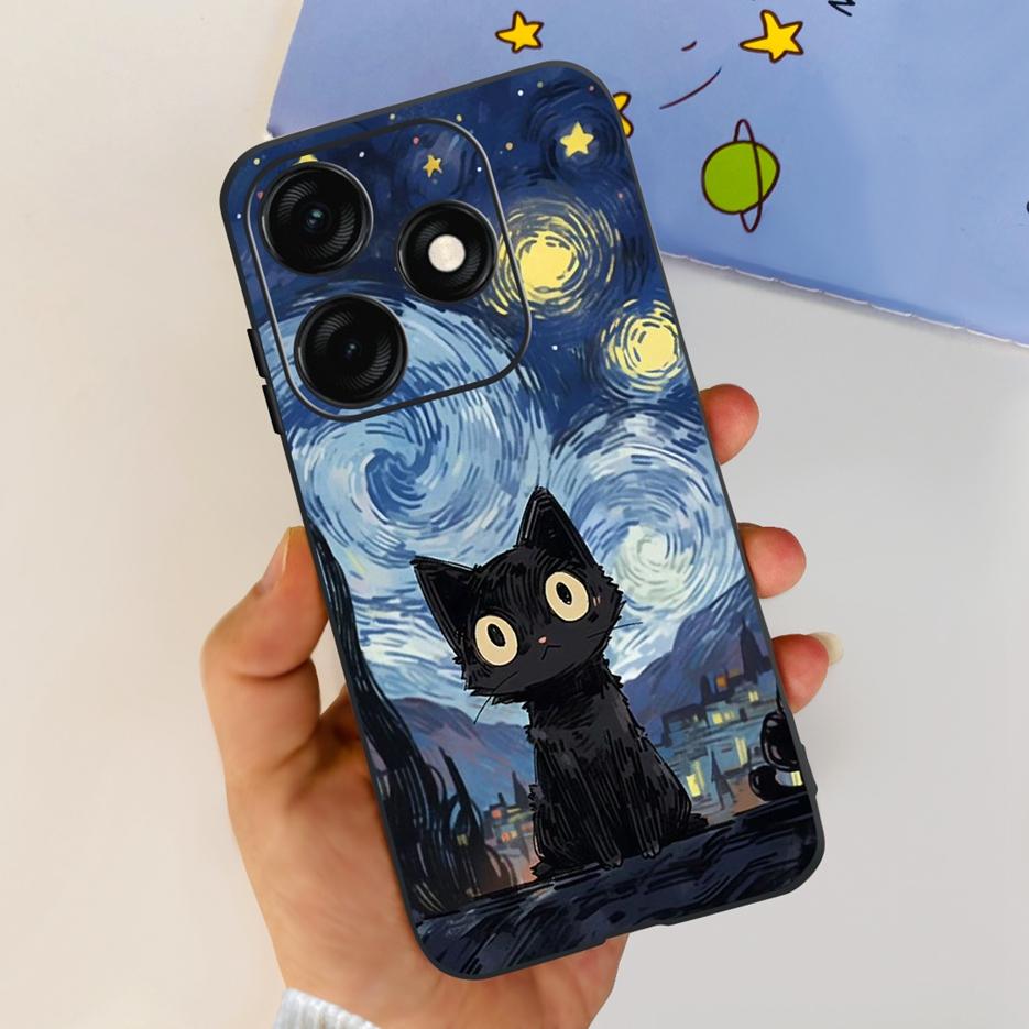Чехол для Tecno Spark 20C BG7n BG7 Стильный окрашенный чехол Мягкий ТПУ Матовый чехол для телефона Для Tecno Spark 20 Pro Plus Spark20 20C Бампер