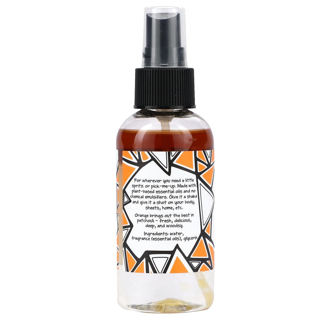 ZUM, Zoom Mist, Aromatherapy Indoor and Body Mist, Patchouli-Orange, 4 fl oz