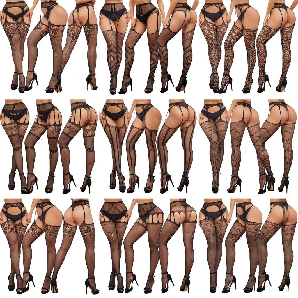 Sex For Stockings Women With Stretchy Fishnet Design Crotch Socks Fashion Gift