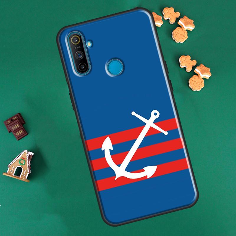 Морской якорь лодка морской чехол для OnePlus 10 Pro 9 Pro 8T 9R Nord2 чехол для Realme 8i 9i 8 Pro C21 GT Neo 2 Master