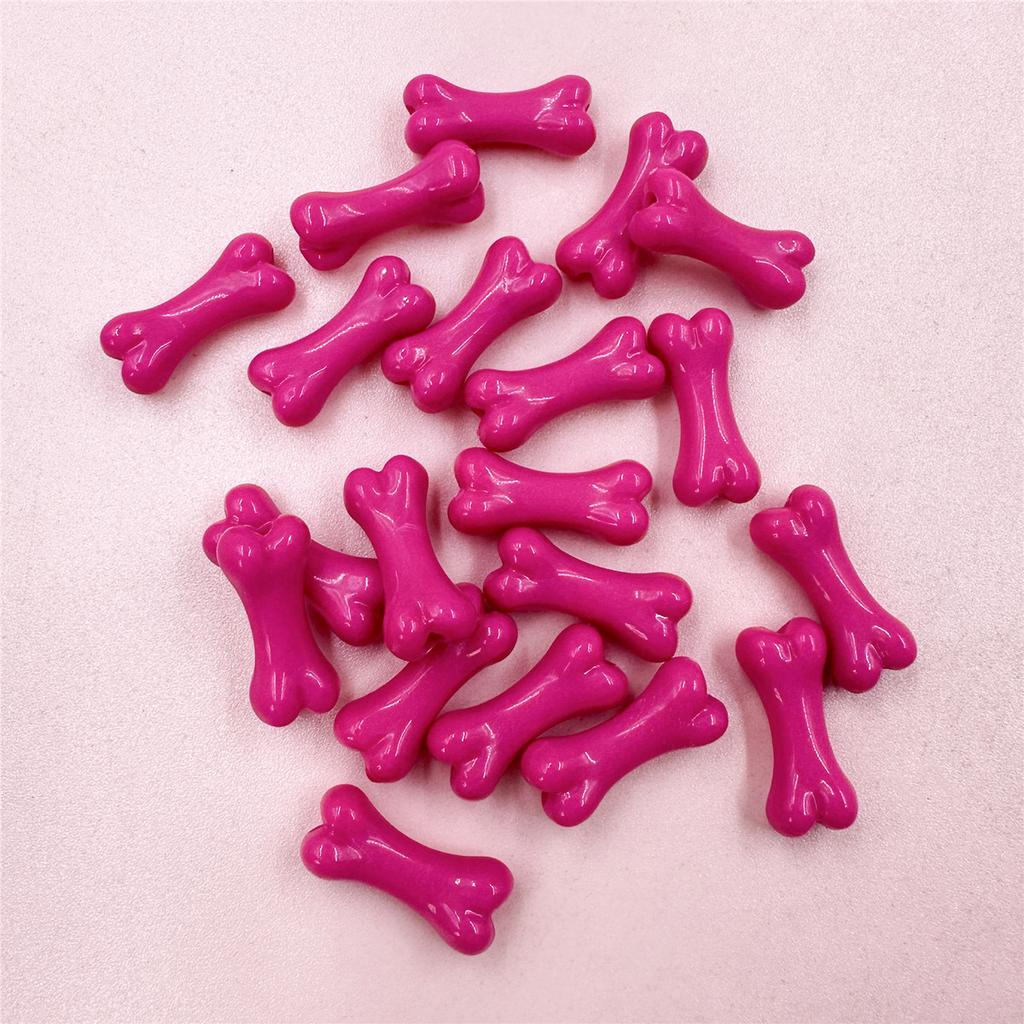 Colored bones 20Pcs Fashion Beads Acrylic bead Handmade Materials 8.6*20mm  Accessories