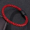 Vintage Jewelry Of Men Women Ren Genuine Braided Leather Bracelet Stainless Steel Clasp Bracelets Bangles Gift