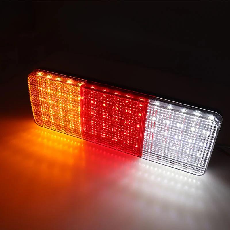 2x Прицепные фонари Сигнальные индикаторы Тормозные стоп-сигналы Фонари заднего хода Водонепроницаемые 12 В/24 В 75 светодиодных задних фонарей для легковых автомобилей, грузовиков, фургонов, задних фонарей