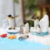 Craft Iceberg Penguin Model Winter Figurine Micro Landscape Fairy Garden Ornament Miniature